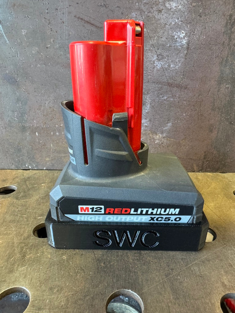 Small Works co Magnetic Battery Cover for Milwauklee M12 XCHO 5.0