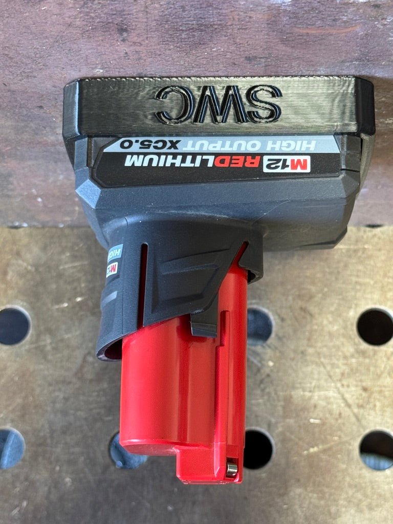 Small Works co Magnetic Battery Cover for Milwauklee M12 XCHO 5.0
