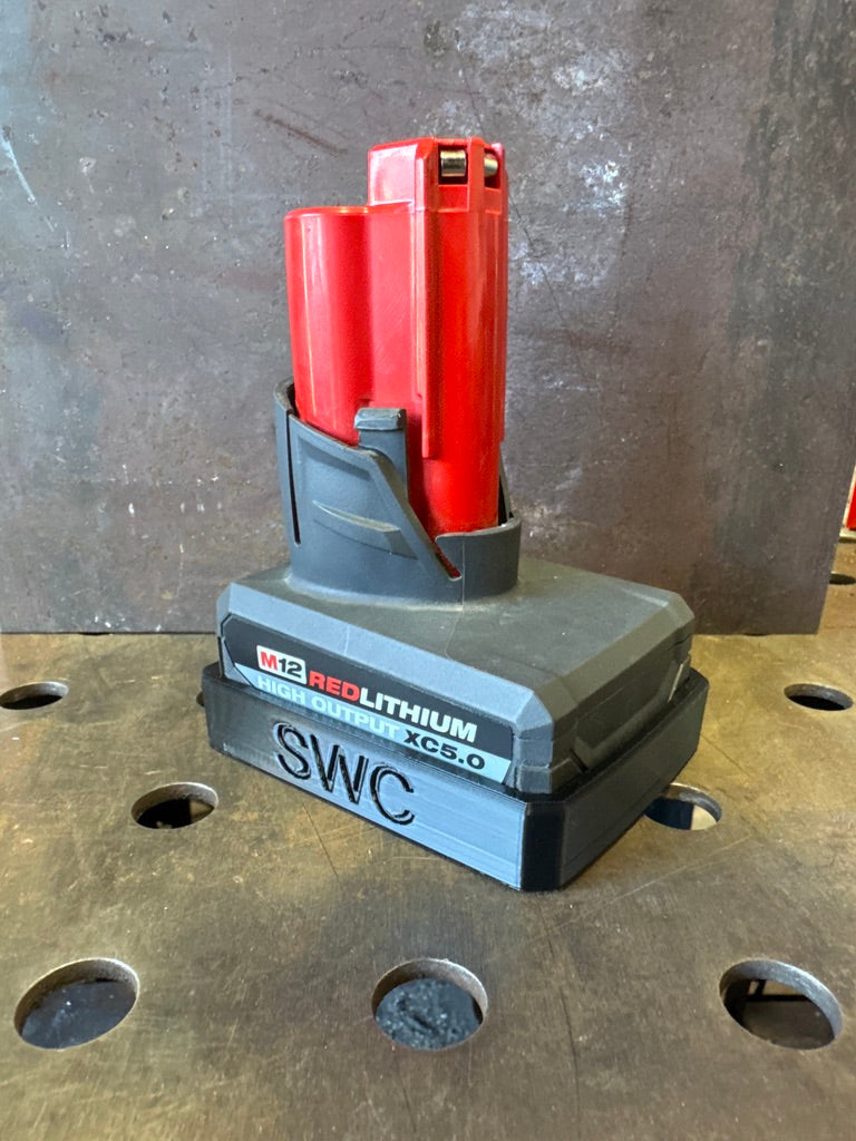 Small Works co Magnetic Battery Cover for Milwauklee M12 XCHO 5.0