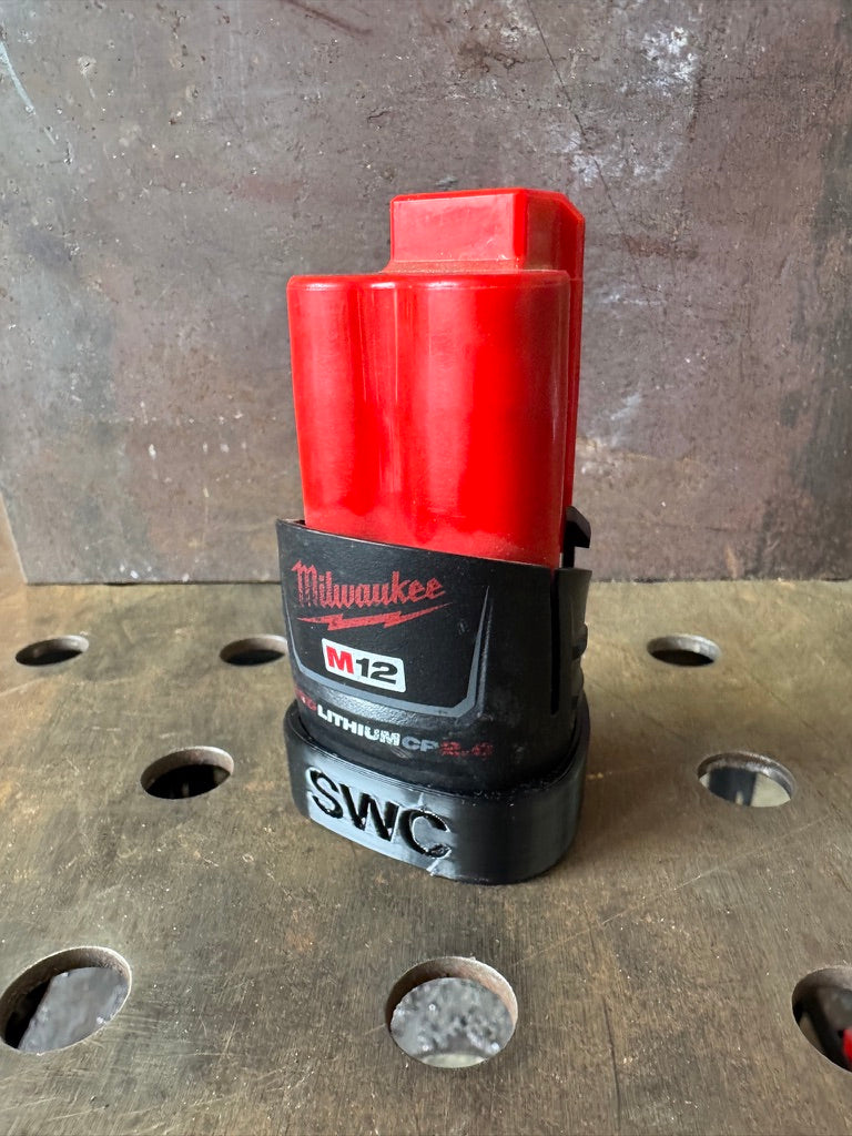 Small Works co Magnetic Battery Cover for Milwauklee M12 XC 2.0